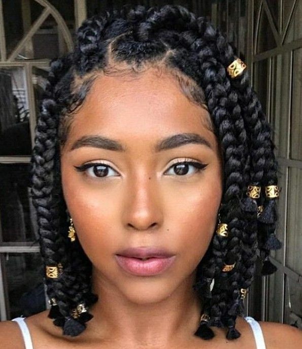 Braided hairstyles for short hair black girls