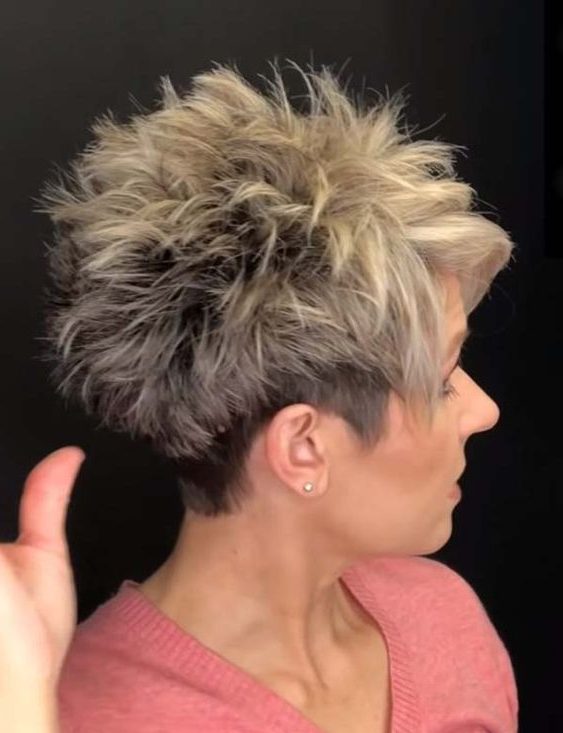 Choppy messy short spiky hairstyles