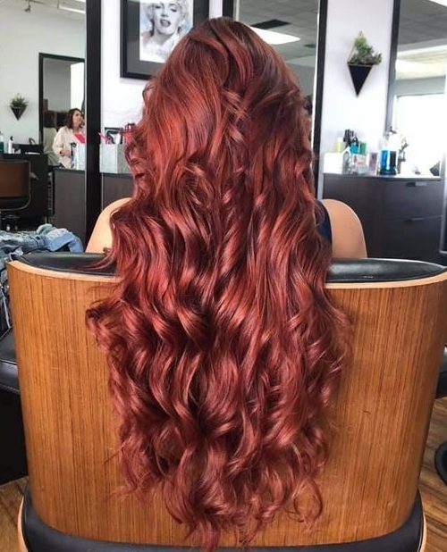 Dark red hair