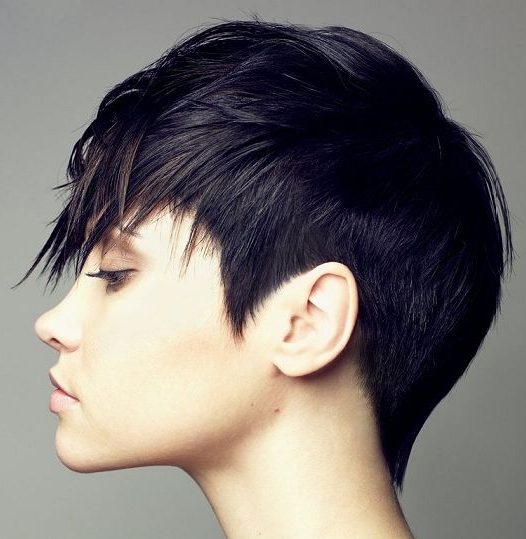 Edgy short pixie cuts front and back