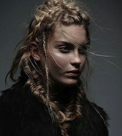 Female viking braids