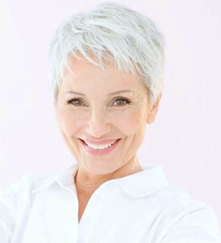Fine hair pixie haircuts for older women