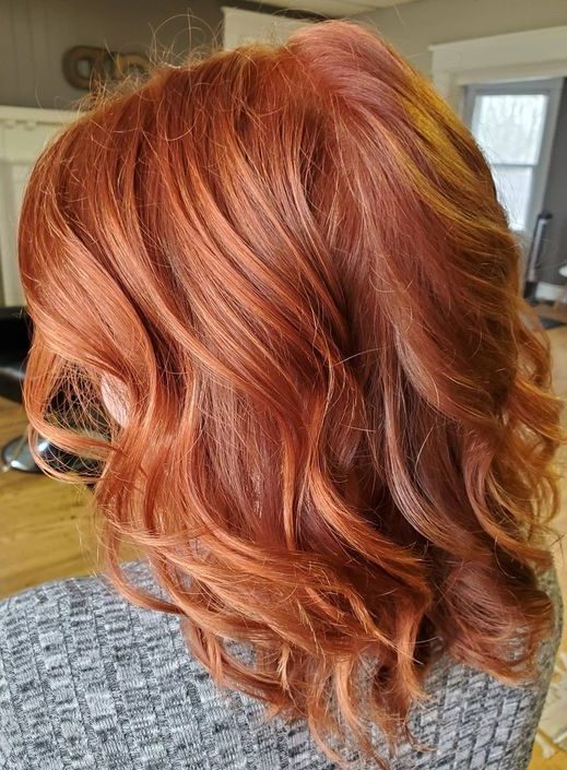 Ginger hair color palette