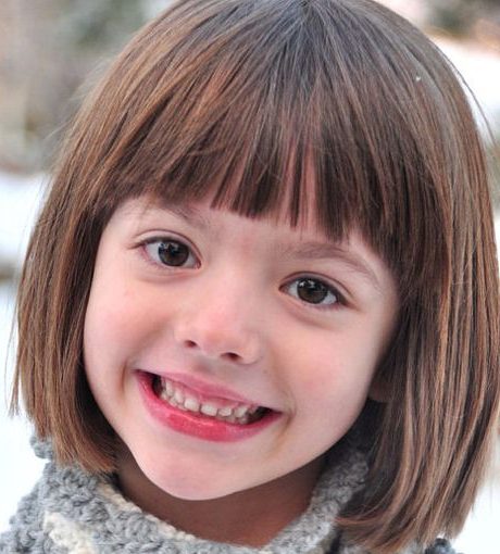 Little girl haircuts with bangs