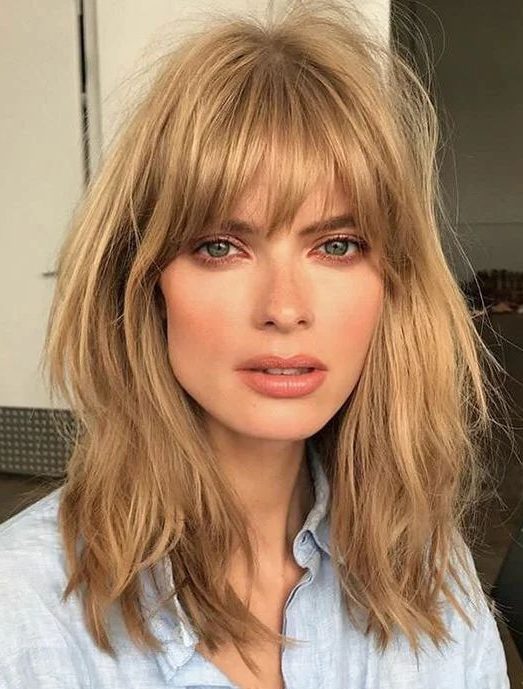 Long bob with bangs