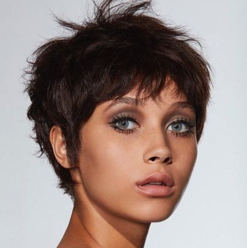 Long pixie cut