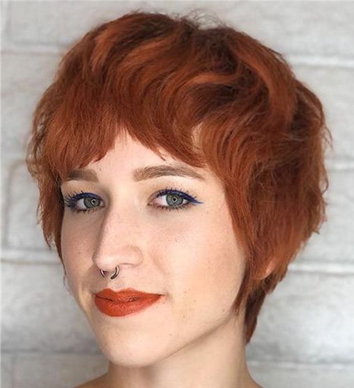 Long pixie cut with bangs for thin hair