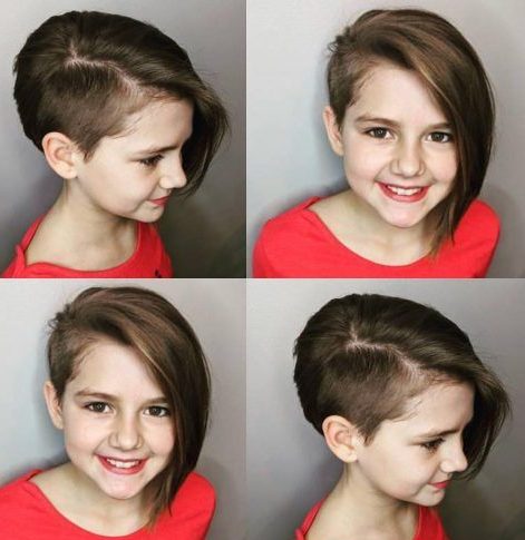 Low maintenance little girl pixie cut