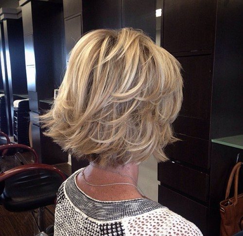 Layered Haircut For Over 60 Short Hair Models