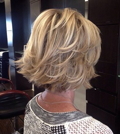 Layered Haircut for Over 60