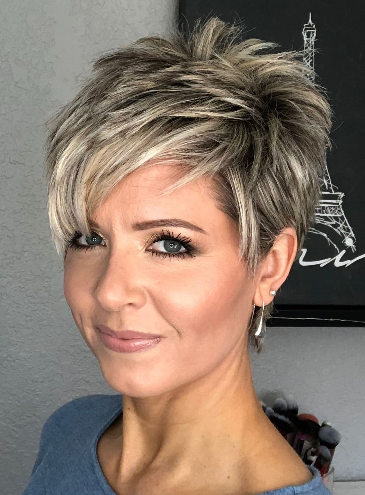 43 Cute Short Hair For Square Face 2021 With New Style