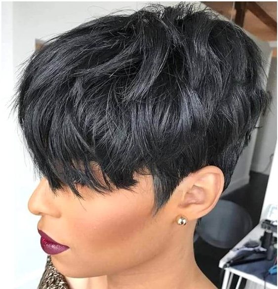 Pixie short black hairstyles