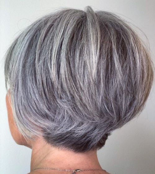 Pixie short grey hairstyles
