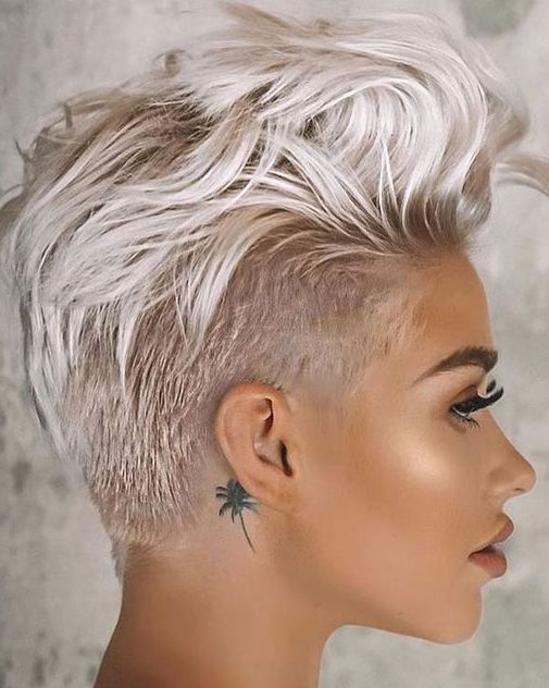 Shaved undercut pixie