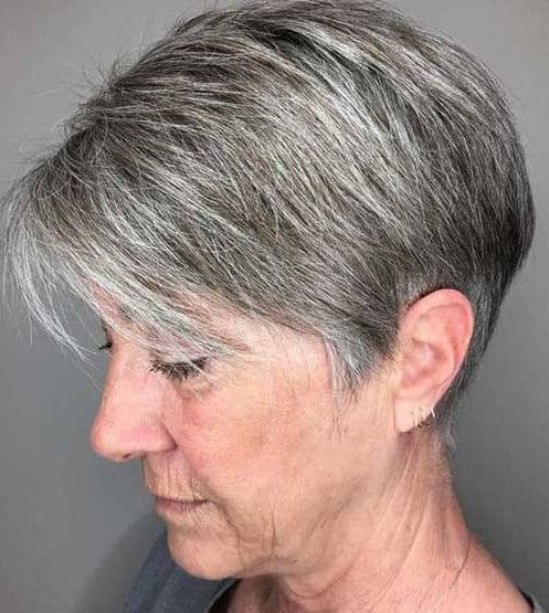 Short haircuts for older women