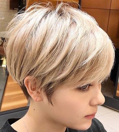 Short pixie bob haircut