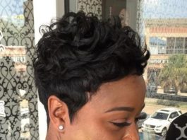Tapered pixie cut black hairstyles