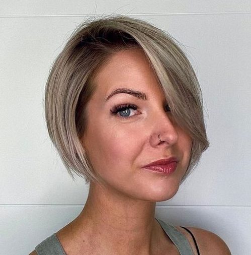 Thick hair long pixie cut