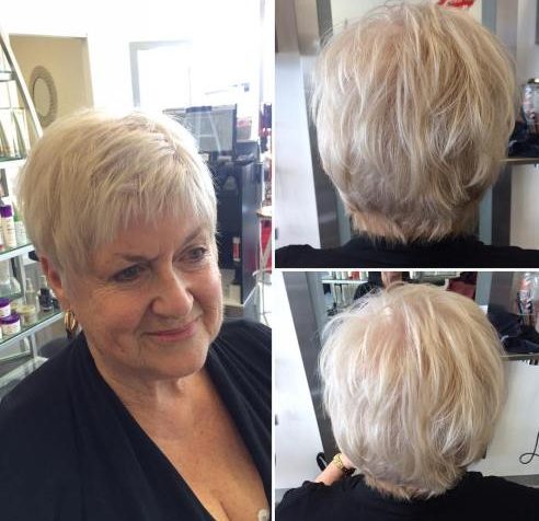 Layered Haircut for Over 60 | Short Hair Models