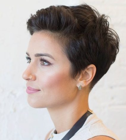 Tomboy thick hair short haircuts for women