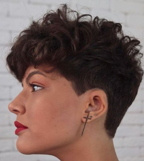 Undercut pixie for thick hair