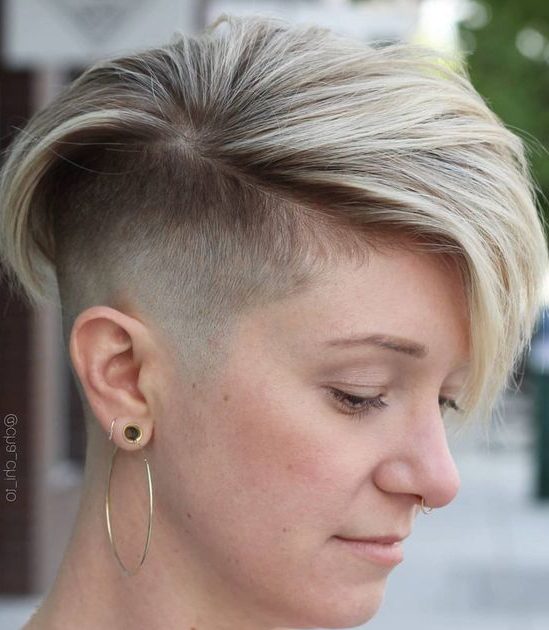 Undercut pixie for thin hair