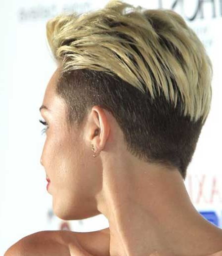Undercut short pixie haircuts front and back view