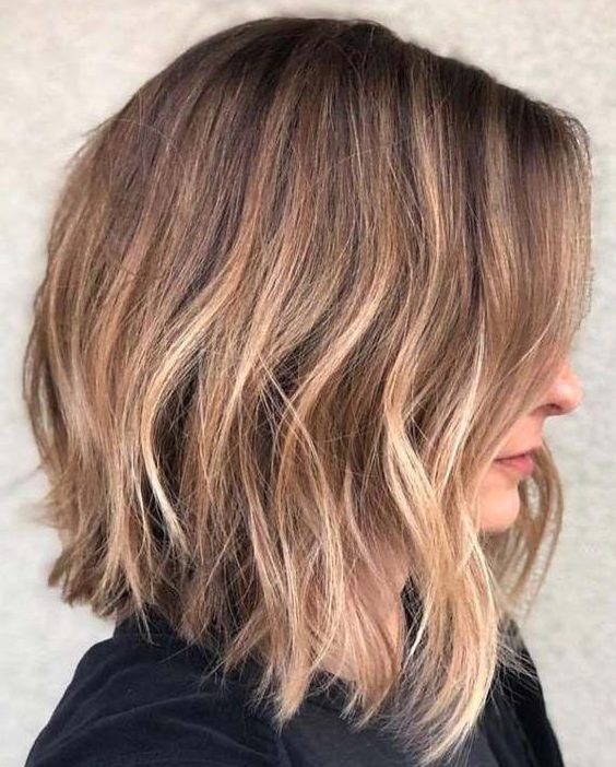 angled long bob haircut