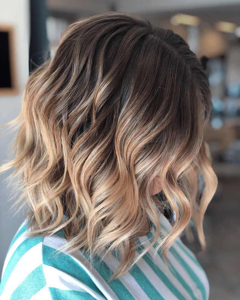 balayage short hair