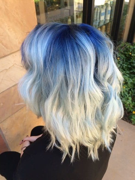 blue ombre hair