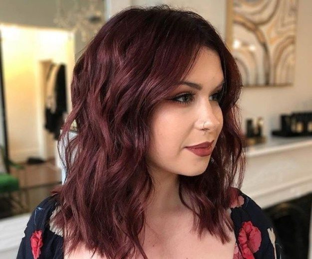 brown plum hair color