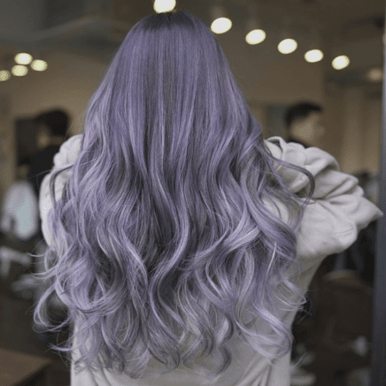 brown purple ombre hair