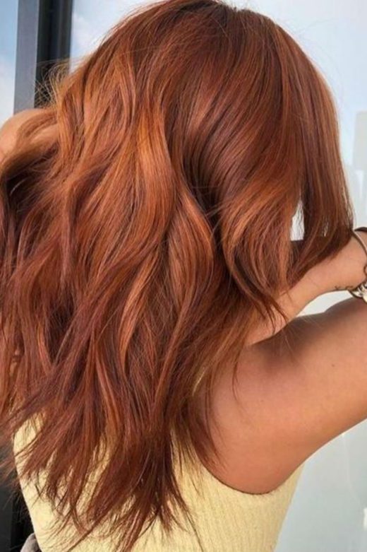 burnt orange copper hair