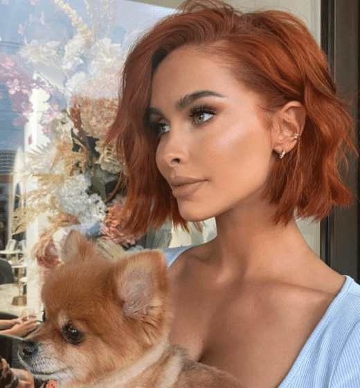 burnt orange copper hair color