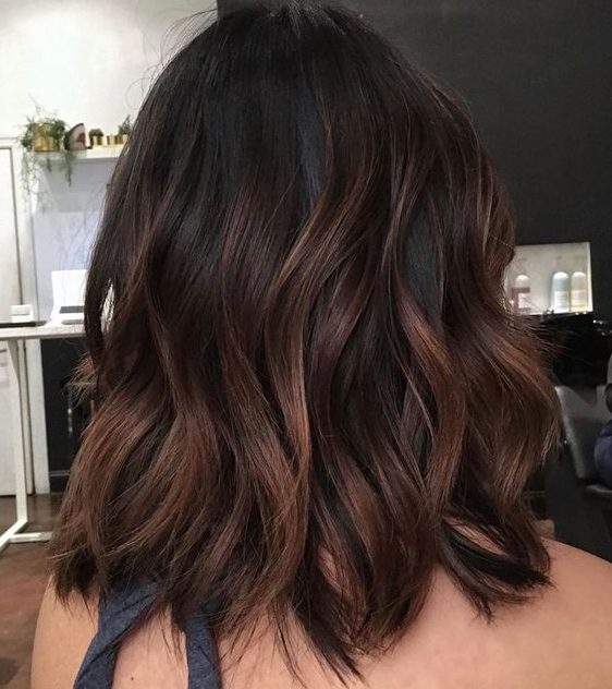 dark brown hair color for short hair