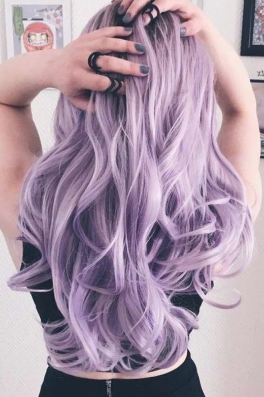 dark purple hair color