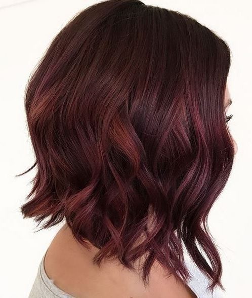 dark purple hair