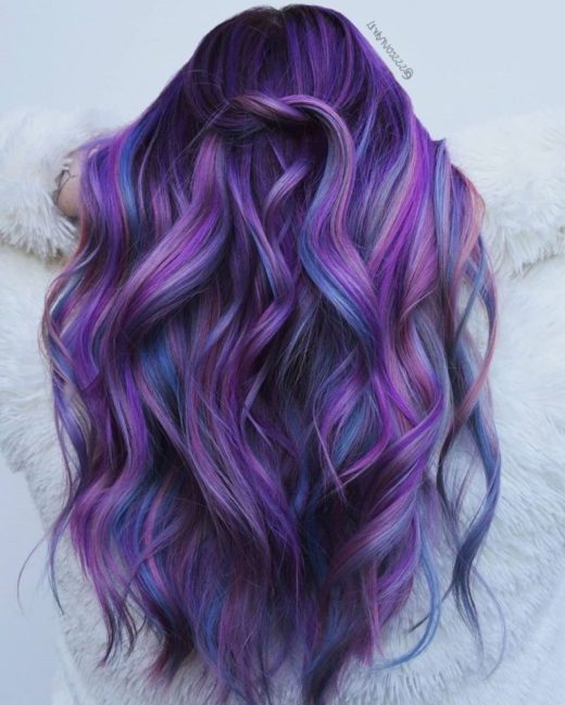 dark purple ombre hair