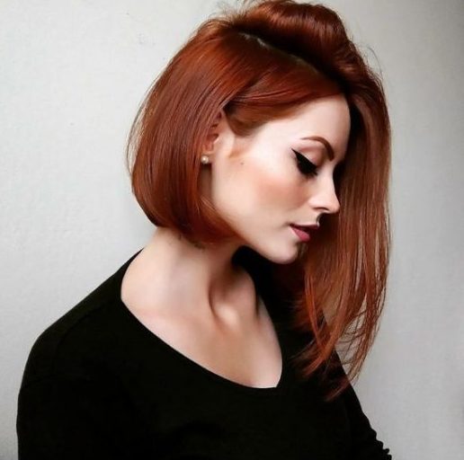 dark short red hair color