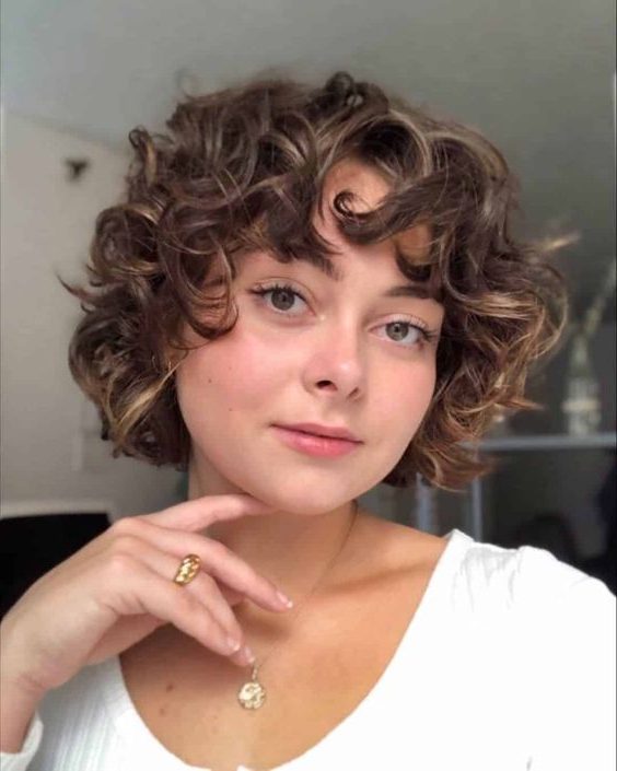 edgy short curly haircuts