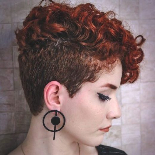 edgy short curly haircuts