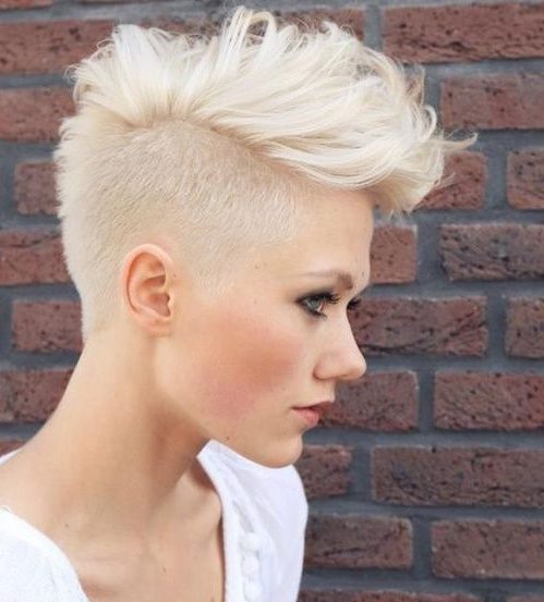 edgy undercut curly hair female