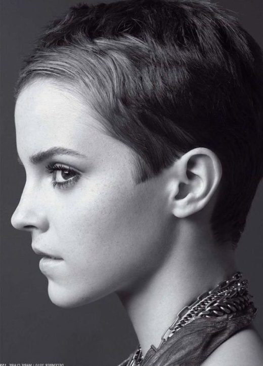 emma watson pixie cut