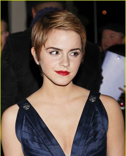 emma watson short hair