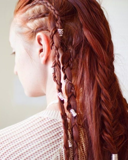 female braided viking hairstyles