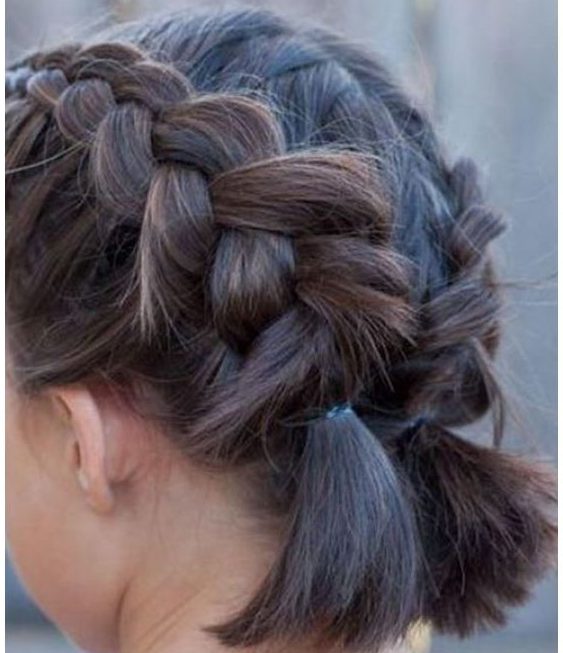 french braids for short hair