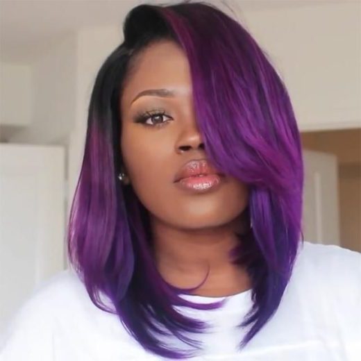 grunge purple hair aesthetic