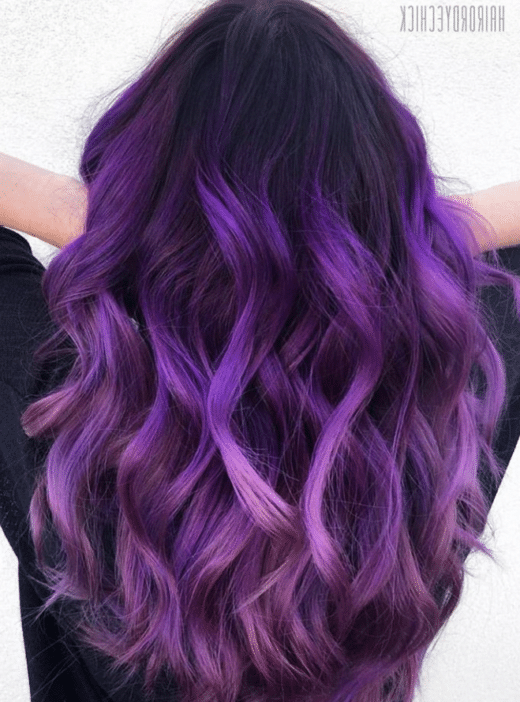 lavender purple ombre hair