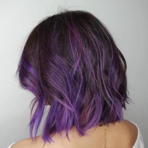lavender short purple hair