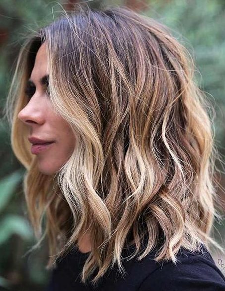 layered choppy shoulder length hair